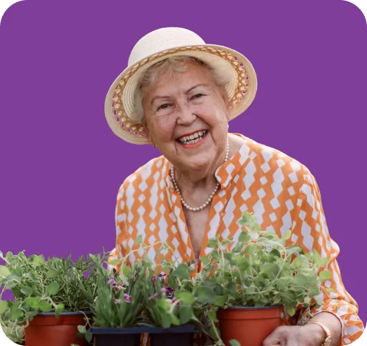 Woman gardening